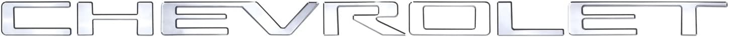 Putco Chevrolet Grille Lettering Kit - Black Platinum - Fits Chevy Silverado 1500 2019-2022