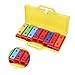 Colorful Resonator Bells with Case, 8 Note Percussion Toy, Aluminum Plate, Early Education Instrument for Kids and Adults