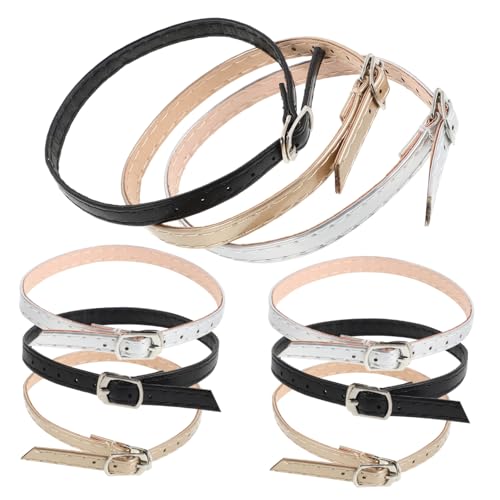 EXQUIMEUBLE 3par Justerbara Läderremmar För Högklackade Icke-glidande Ankelsnören Avtagbara Skotillbehör För Dam Passar Sandaler Och Klänning