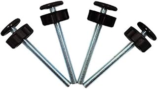 Baby Gate Guru Extra Long M10 (10mm) Spindle Rods for Pressure Mounted Gates Replacement Set - 4 Pack of M10 Spindle Screw Bolts for Baby and Pet Safety Gates - Choose Your Color (10mm, Black)