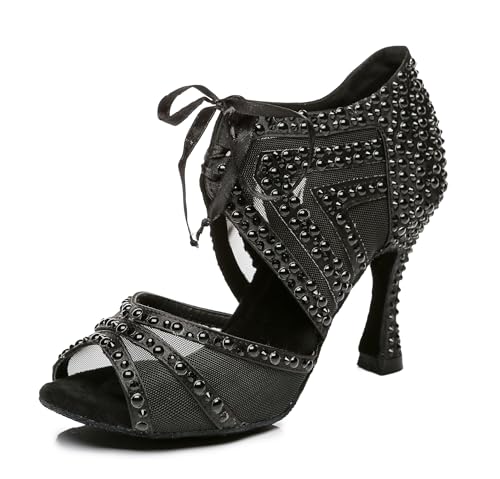 Chaussures de danse latine pour femme noires parfaits pour vos soirées salsa