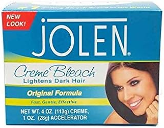 Jolen 4 Ounce Creme Bleach Regular Lightens Excess Dark Hair (118ml)