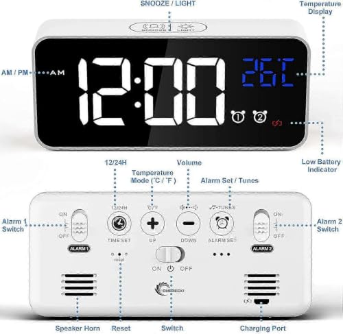 Réveil numérique LED ILWHE pour ne plus manquer vos rendez-vous