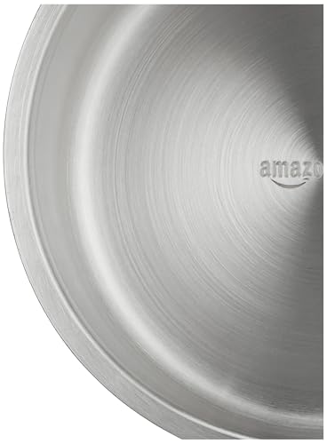Image of Amazon Basics Quintessential Double-Walled Stainless Steel Premium Pet Bowl | 1900 Ml | Large | for Dogs, Cats, and Pets | Orange