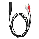 Buena transmisión de señal---- El cable profesional de 6,35 mm hembra a 2RCA adopta un cable de núcleo interno de primera calidad para maximizar la transmisión de la señal y reducir la distorsión y la pérdida de la señal
