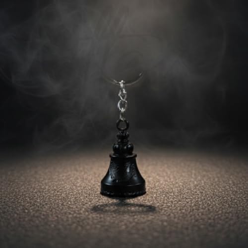 Image of OTTAVO Guardian Bell Keychain, Oxidized Copper, Tibetan Style, 5 cm Height, Good Luck Charm