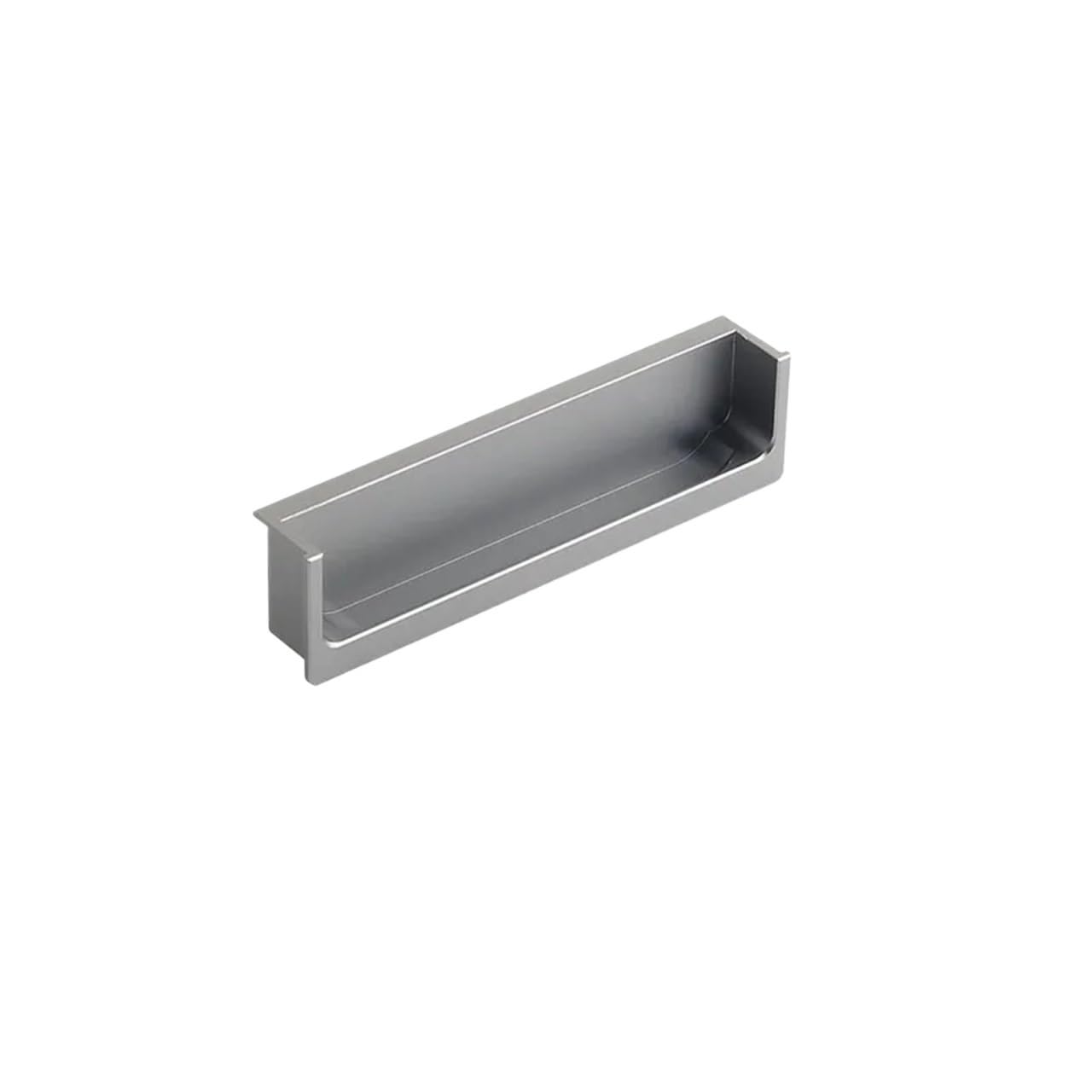 Mohuied Gray 120Mm Recessed Handle Embedded Concealed Pulls Handles White Wardrobe Doors Black Cabinets Gray Drawers Recessed Finger(Gray 120Mm)