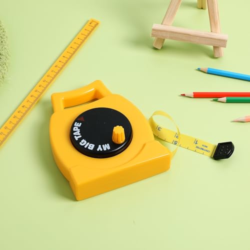 Cinta métrica infantil retráctil con pulgadas y centímetros miniatura 4