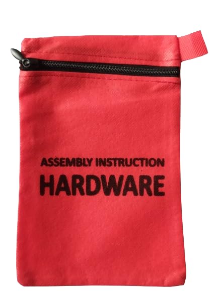 Sky Craft Red Zipper Hardware Pouch 5x7 Inch – Small Tool Storage Bag, Assembly Instruction Hardware Bag, Durable Fabric Zip Pouch (Pack of 10 PCS)-image-47