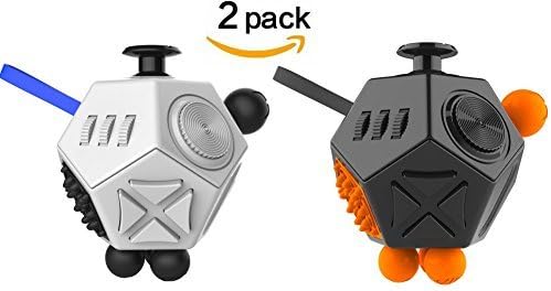 Cubier Fidget Dodecagon Cube, Advanced 12 Sided Prime Anti-Anxiety Dice Toy EDC ADD ADHD for Adult & Children