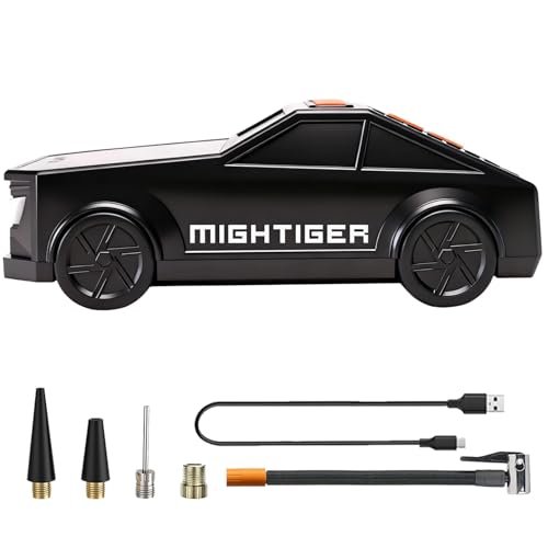 MIGHTIGER Inflador de neumáticos portátil con compresor de aire para exteriores