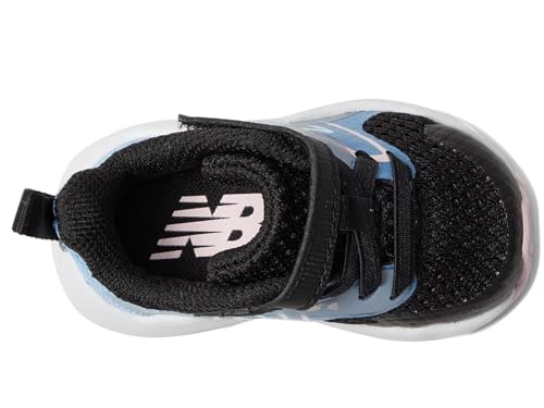 New Balance Baby ITRAVBL2 Running Shoe, Black/Blue Laguna/Light Raspberry, 4 Wide US Unisex Infant2