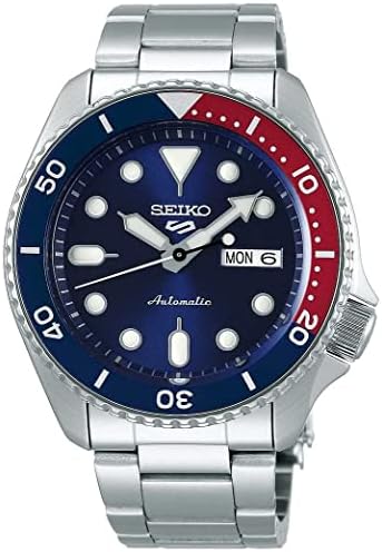 Seiko 5 Sports Herren-Uhr Automatik Edelstahl mit Textilband
