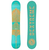 Snowboard de canver invertido, rocker o banana. Es ideal para el freestyle por su flex alto, su ligereza (2,85kg) y su forma.