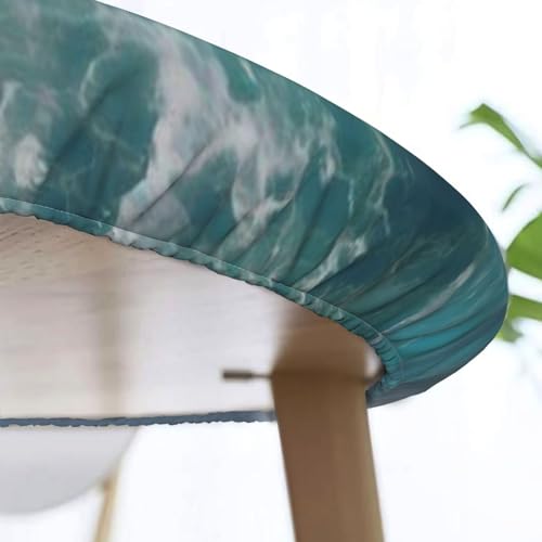 Nappe ronde imperméable avec bord élastique robuste, collection Deep Blue - 8
