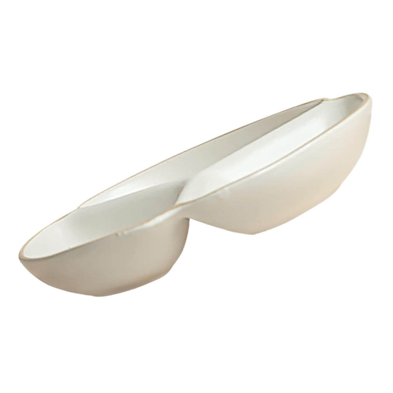 VALICLUD Assiette Divisée en Céramique Blanche à 3 Compartiments