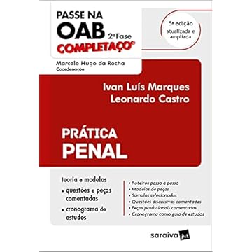 Capa do livro Passe na OAB 2ª fase - FGV - Prática penal - 5ª edição 2021