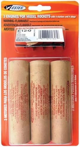 Estes E12-0 (3-Ea) Rocket E Engine