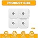 32 Pads Nachkaufset Selbstklebende Gel-Elektroden Pads, 50 x 50mm Geraet Elektroden Pads, Selbstklebende Eletroden für Sanitas Beurer Tens Maschinen Tens Pads mit 3.5mm Druckknopfverbindung