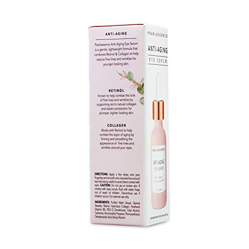 Pearlesssence Anti-Aging Eye Serum (Retinol + Collagen) - Helps Reduce Fine Lines & Wrinkles | Gentle & Lightweight Formula | Plumps & Tightens | Made In Usa & Free (1Oz) #TOP6