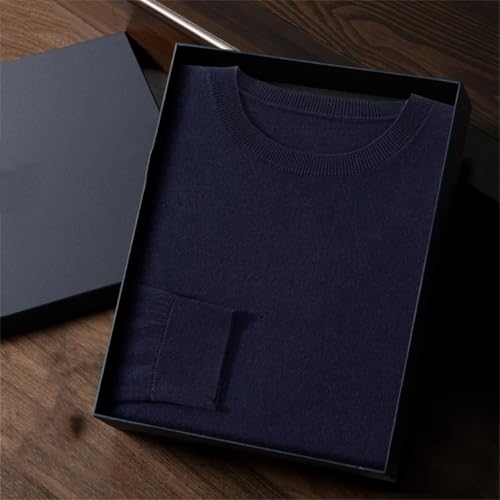 Men's Thin 85 Percent Mulberry Silk 15 Percent Cashmere Sweater Long Sleeve Pullover Business Leisure Worsted Knit4