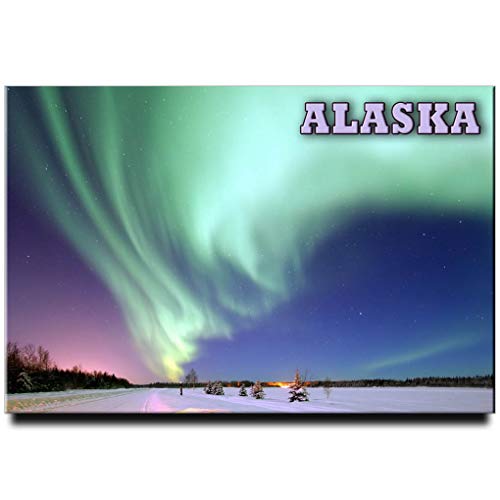 Imán para nevera Alaska Aurora Polar Light 2x3 pulg miniatura 1