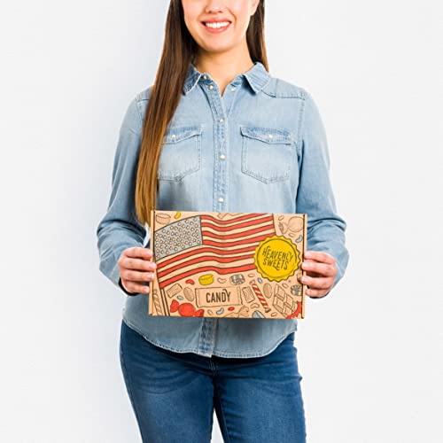 American-Sweets-Gift-Box-American-Candy-Sweet-Box-Sweet-Hamper-Chocolate-Nerds-Airheads-Reeses-Hersheys-Gift-Hamper-for-Children-Adults-Birthday-Christmas-Thanksgiving-Halloween-Heavenly-Sweets