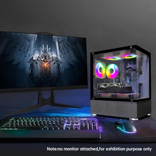Image of STGAubron Gaming PC Desktop Computer, Intel Core i5 up to 3.6GHz, Radeon RX 590 8G, 16GB RAM, 1T SSD, WiFi 6, BT 5.0, RGB Fan x3, Windows 11 Home
