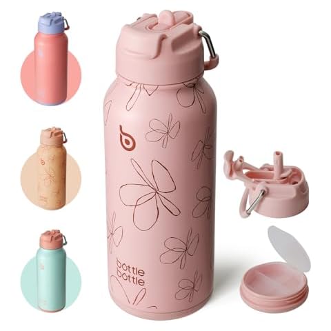 BOTTLE BOTTLE 950ml Insulated Water Bottle with Straw Cover