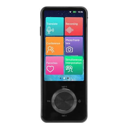 Traductor inteligente de aleacion de aluminio negro con pantalla tactil para aprendizaje