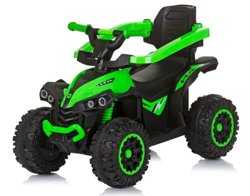 Chipolino Kinder Rutschauto ATV Sonnendach Schiebegriff Musikfunktion bis 23 kg, Farbe:grün – Bild 4