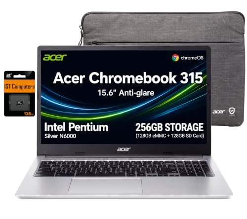 Image of Acer Chromebook 315 Plus, 15.6 inch, Intel Pentium Silver N6000, 4GB RAM, 256GB
