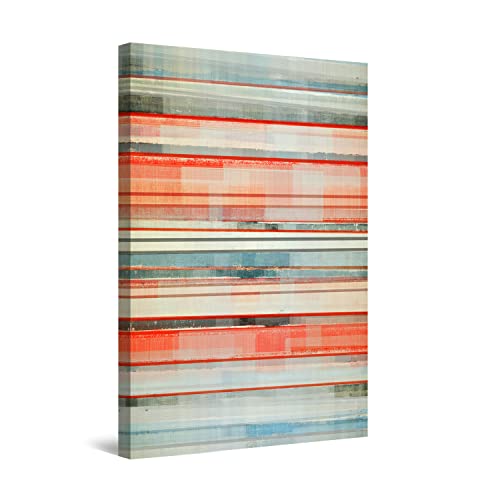 Startonight キャンバス ウォールアート 抽象的 ミニマリズム ピンク 装飾プリント 寝室用 60 x 90 CM