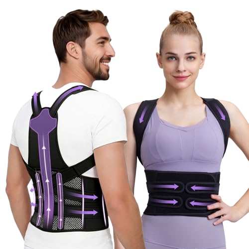 Posture Corrector for Women and Men, Adjustable Back Support Brace...