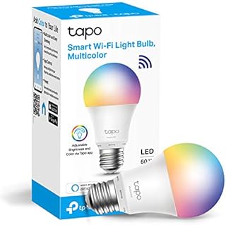 TP-Link Tapo Smart Bulb, Smart Wi-Fi LED Light, E27, 8.7W, Energy saving, Works with Amazon Alexa and Google Home, Colour-Changeable, No Hub Required (Tapo L530E) [Energy Class F]