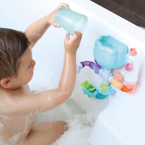Nuby Wacky Waterworks – Bade-Spielzeug mit Saugnapf | Kognitives Wachstum für Kinder | Interaktives Wasserspielzeug | Spaßig und lehrreich | Ab 18 Monaten