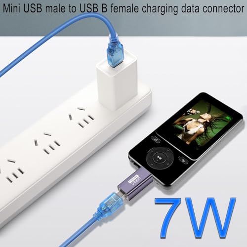 Image of ETZIN Mini USB to MIDI Electronic Musical Adapter 480Mbps Mini USB Male to USB B Female Data Print Connector 7W Charging, Al Case for Printer Scanner Electronic Pianos,EPL-1579CC