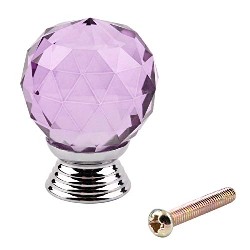 Preisvergleich Produktbild FYstar Hochwertige 30mm Diamantform Kristallglas Schrank Knopf Schrank Schublade Zuggriff Wohnmöbel Hardware Küche