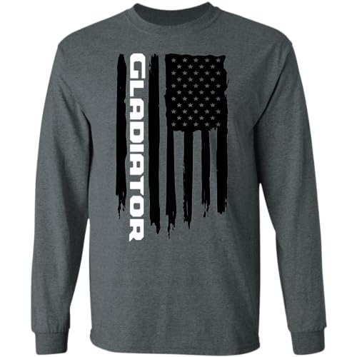 Gladiator American Flag Long Sleeve T-Shirt4