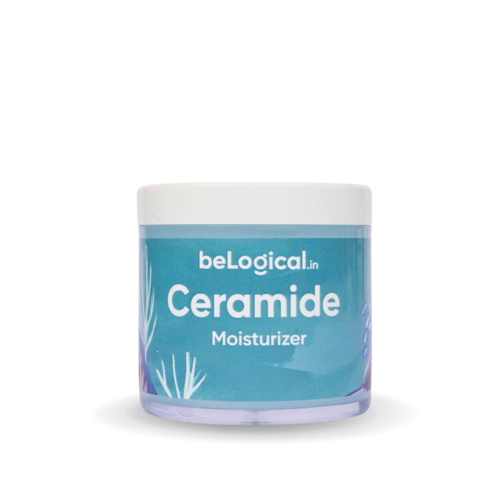 beLogical 1% Ceramide Moisturizer | Deep Hydration | Non- Comedogenic | Barrier Repair | 1% Ceramide | Vitamin E | Paraben Free | For All Skin Types | 100g | Pack of 1
