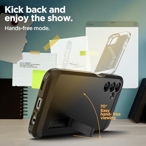 Image of Spigen Tough Armor Designed for Galaxy A15 5G Case and Galaxy A15 Case (2024) - Black