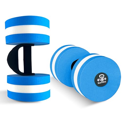 Water Dumbbells Set for Pool Weights – Aquatic Fitness Weights for Effective Water Workouts, water aerobics weights & Therapy – Celebrate Health and Wellness with pool exercise equipment for adults