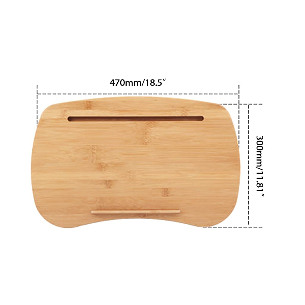 Support pour ordinateur portable en bambou pour canapé, lit, étude à domicile