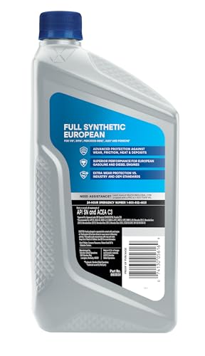 Image of Valvoline European Vehicle Full Synthetic SAE 0W-30 Motor Oil 1 QT