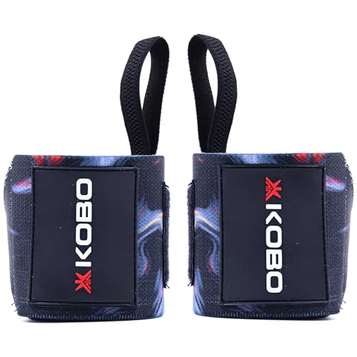 Image of Kobo Weight Lifting Wrist Support Professional Wrist Wrap Braces for Men & Women