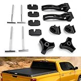 Truck Tonneau Cover Replacement Installation Accessory for Hard Tri-fold & Quad-fold Truck Bed Cover Include Nut, T-Bolt(T-bar), Tonneau Cover Clamp, 2X Rear Clamp