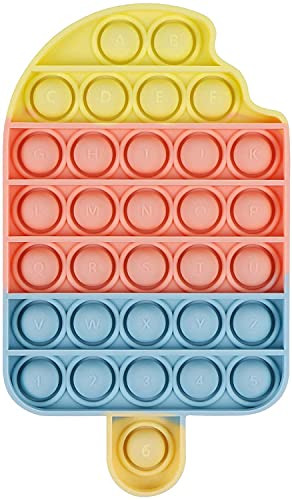 Image of Big Size Push Pop Fidget Toy, Big Rainbow pop, Big Size Squeeze Toys for Kids and Adults Big pop (Candy 1)