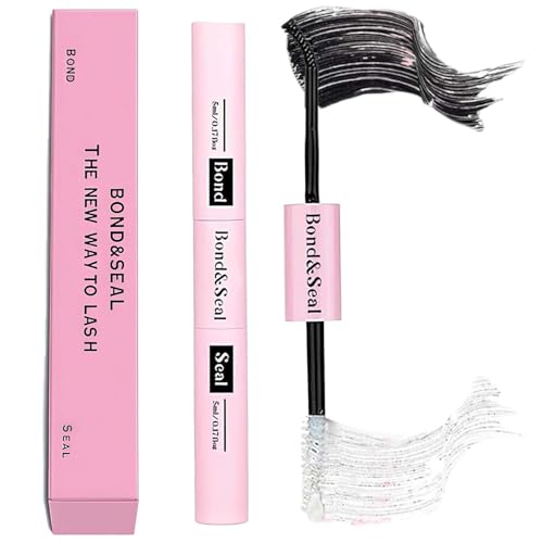 2-in-1 Lash Bond & Seal Strong Hold Cluster Lash Glue for DIY Eyelash Extensions Individual-Lashes Glue for Sensitive Eyes