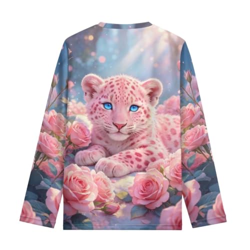 Image of WELLFLYHOM Long Sleeve T-Shirt for Boys Girls 3-16 Years Old Tee Tops Crewneck Pullover Shirts Fall Outfits