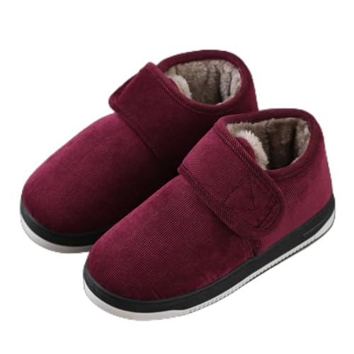 Chaussures d'hiver en coton pour homme et femme avec doublure peluche